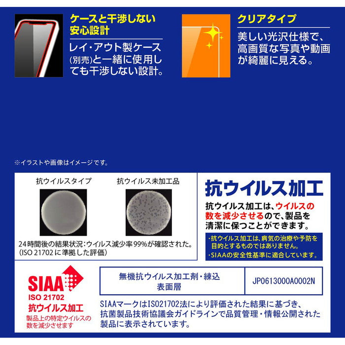フィルム 指紋防止 光沢 抗ウイルス