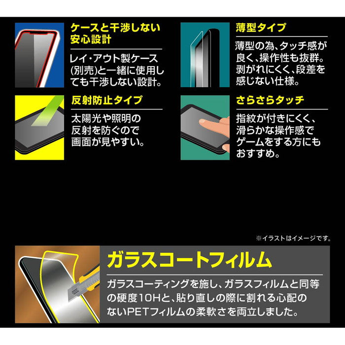 フィルム 10H ガラスコート 極薄 反射防止