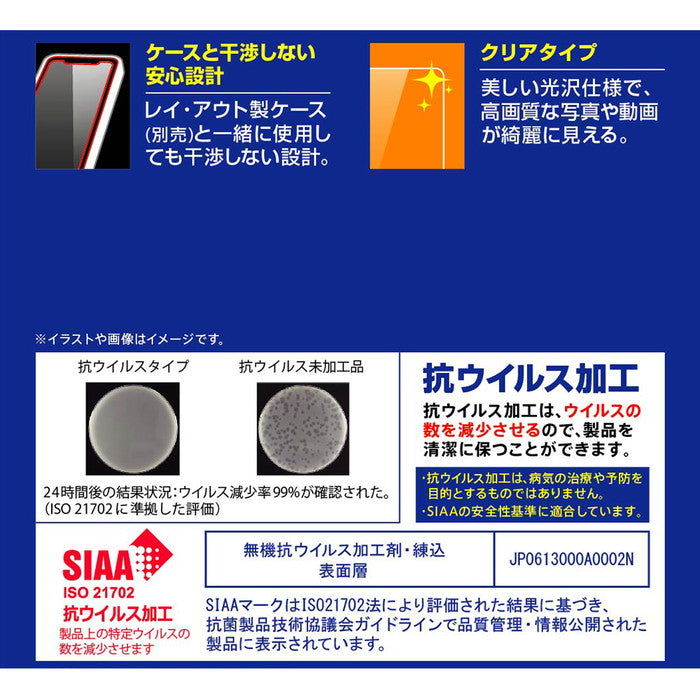 フィルム 指紋防止 光沢　抗ウイルス
