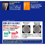 フィルム 指紋防止 光沢 抗菌・抗ウイルス
