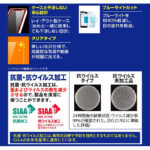 フィルム 衝撃吸収 ブルーライトカット 光沢 抗菌・抗ウイルス