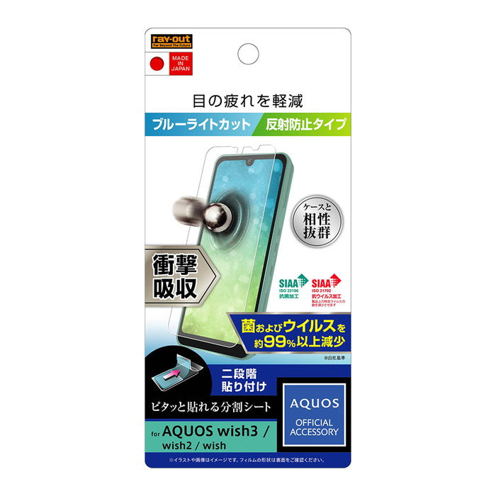 フィルム 衝撃吸収 ブルーライトカット 反射防止 抗菌・抗ウイルス