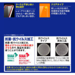 フィルム 指紋防止 光沢 抗菌・抗ウイルス