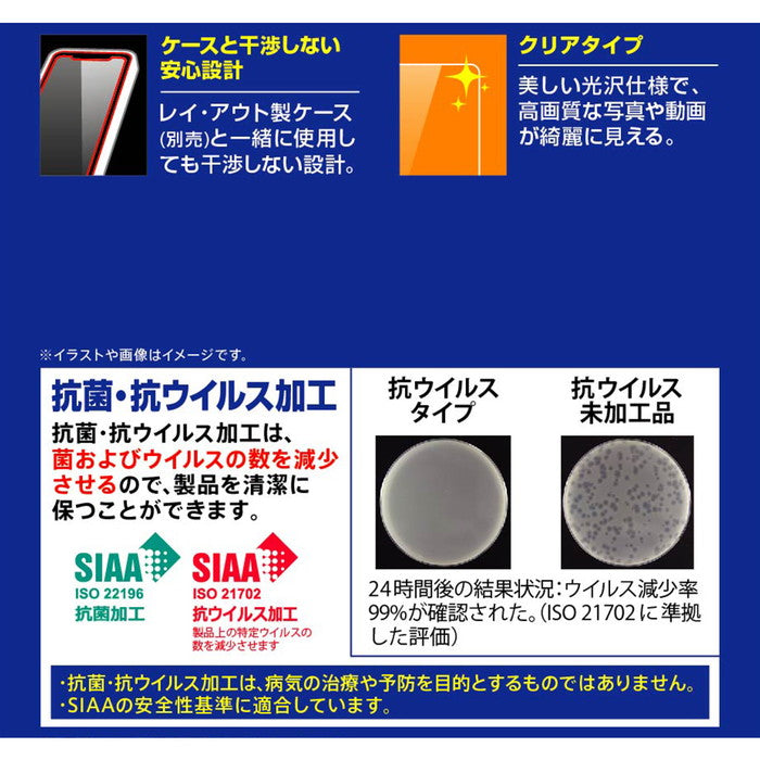 フィルム 指紋防止 光沢 抗菌・抗ウイルス