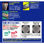 フィルム 指紋 反射防止 抗菌・抗ウイルス