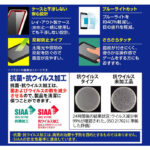フィルム 衝撃吸収 ブルーライトカット 反射防止 抗菌・抗ウイルス