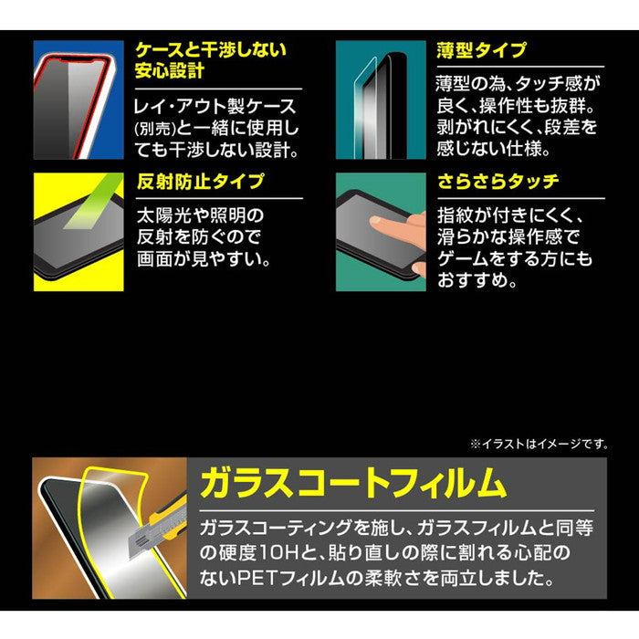 フィルム 10H ガラスコート 極薄 反射防止