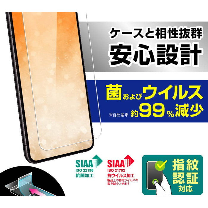 フィルム 指紋防止 光沢　抗菌・抗ウイルス 指紋認証対応