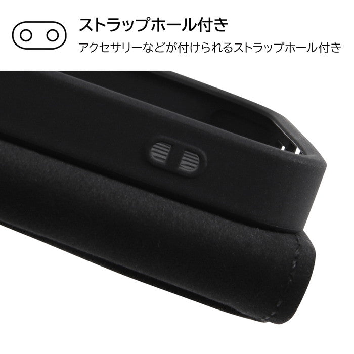『ディズニーキャラクター』/耐衝撃 手帳型レザーケース シンプル