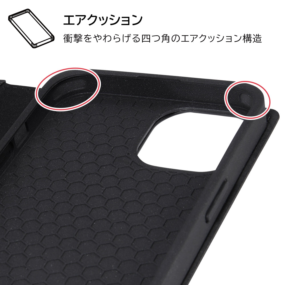『ディズニーキャラクター』/耐衝撃 手帳型レザーケース シンプル