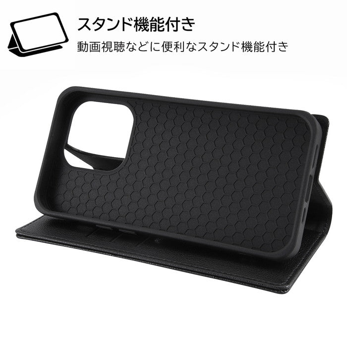 『ディズニーキャラクター』/耐衝撃 手帳型レザーケース シンプル