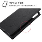 『ディズニーキャラクター』/耐衝撃 手帳型レザーケース シンプル