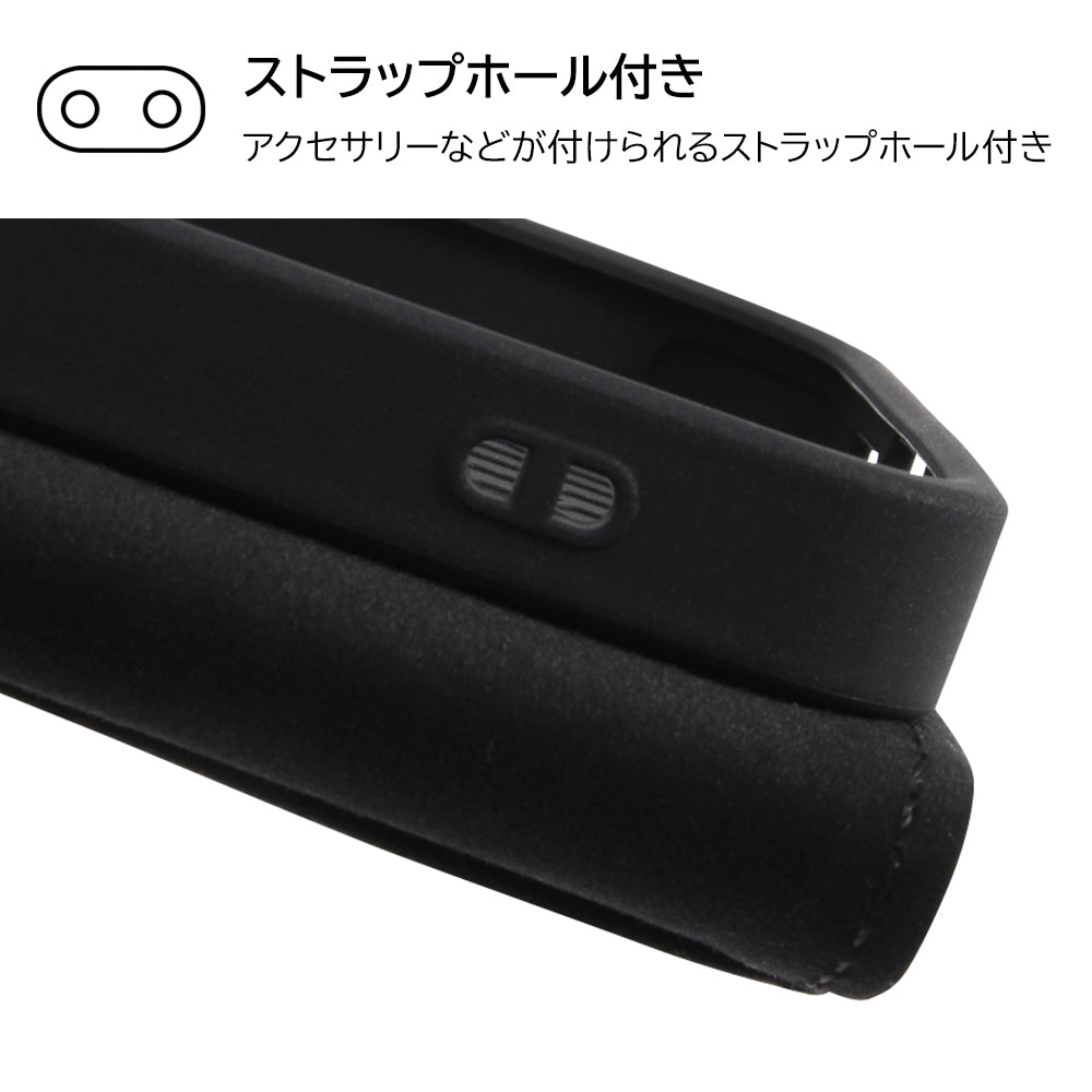 『ディズニーキャラクター』/耐衝撃 手帳型レザーケース シンプル