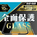 ガラスフィルム 10H 全面保護 ブルーライトカット 光沢