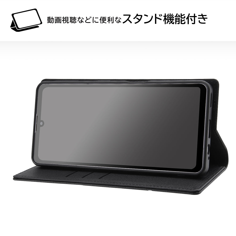 『ディズニーキャラクター』/耐衝撃 手帳型レザーケース シンプル