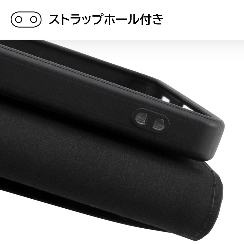 『ディズニーキャラクター』/耐衝撃 手帳型レザーケース シンプル