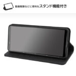 『ディズニーキャラクター』/耐衝撃 手帳型レザーケース シンプル