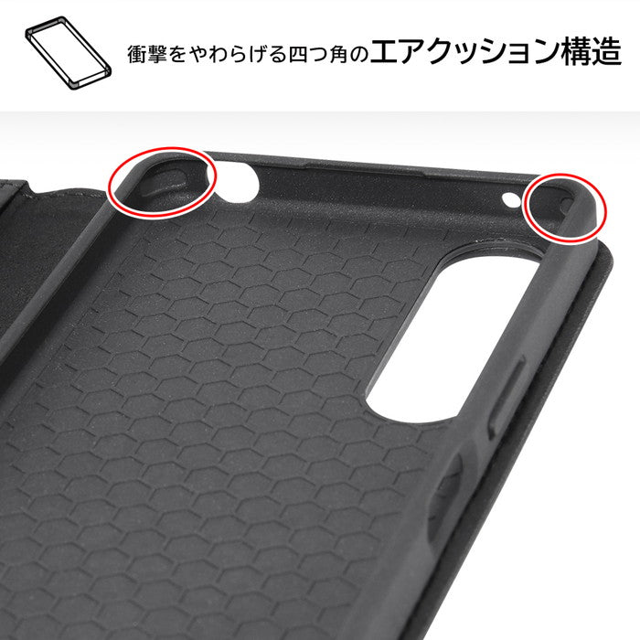 『ディズニーキャラクター』/耐衝撃 手帳型レザーケース シンプル