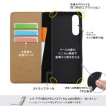 『ディズニーキャラクター』/耐衝撃 手帳型レザーケース シンプル