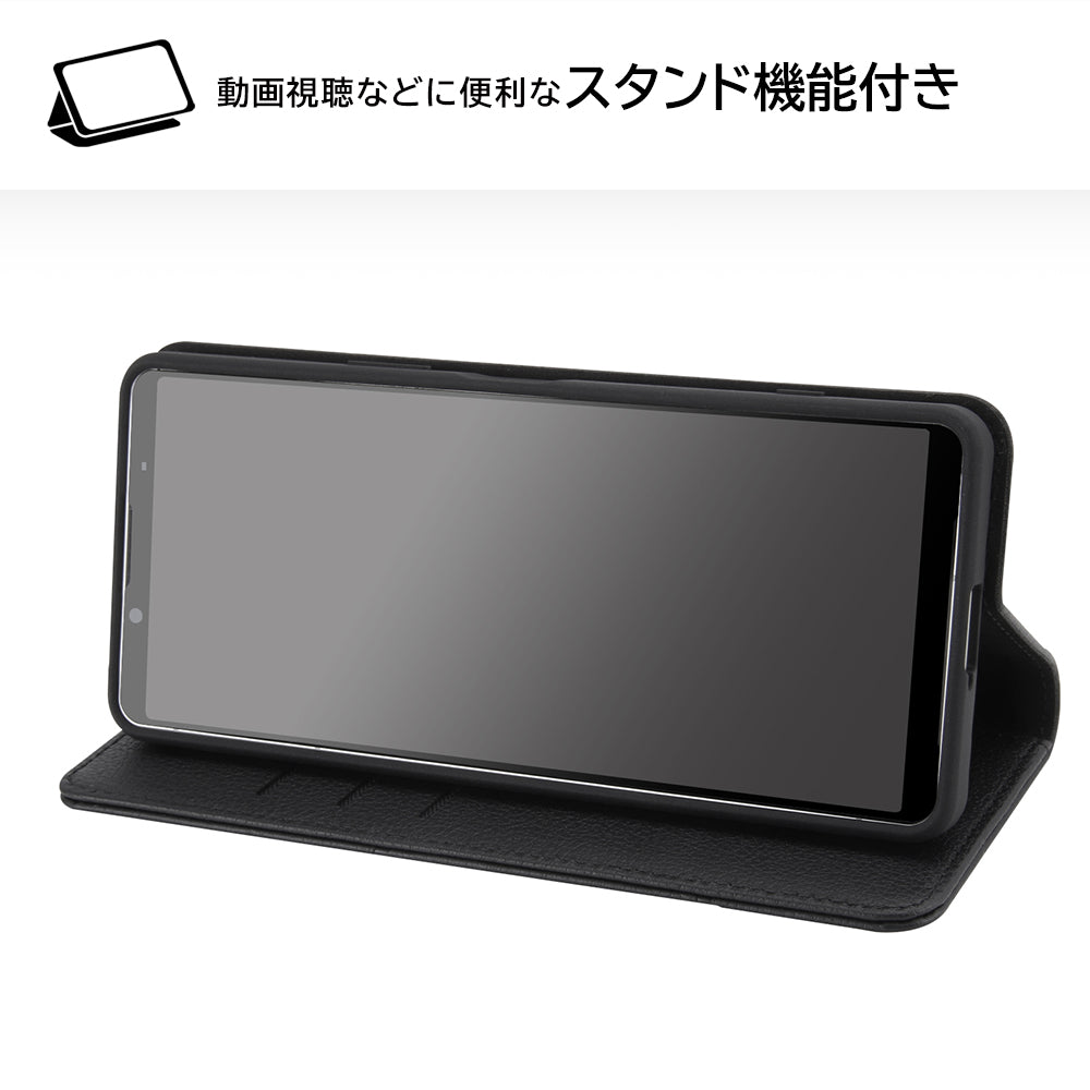 『ディズニーキャラクター』/耐衝撃 手帳型レザーケース シンプル