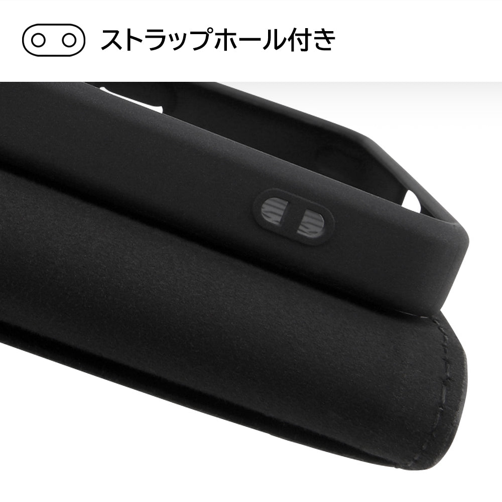 『ディズニーキャラクター』/耐衝撃 手帳型レザーケース シンプル