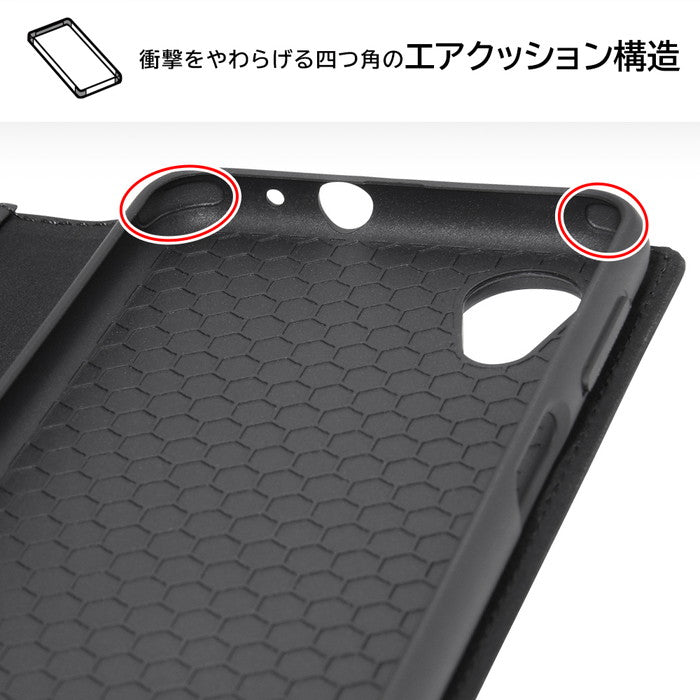 『ディズニーキャラクター』/耐衝撃 手帳型レザーケース シンプル