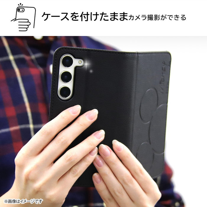 『ディズニーキャラクター』/ 手帳型レザーケース シンプル