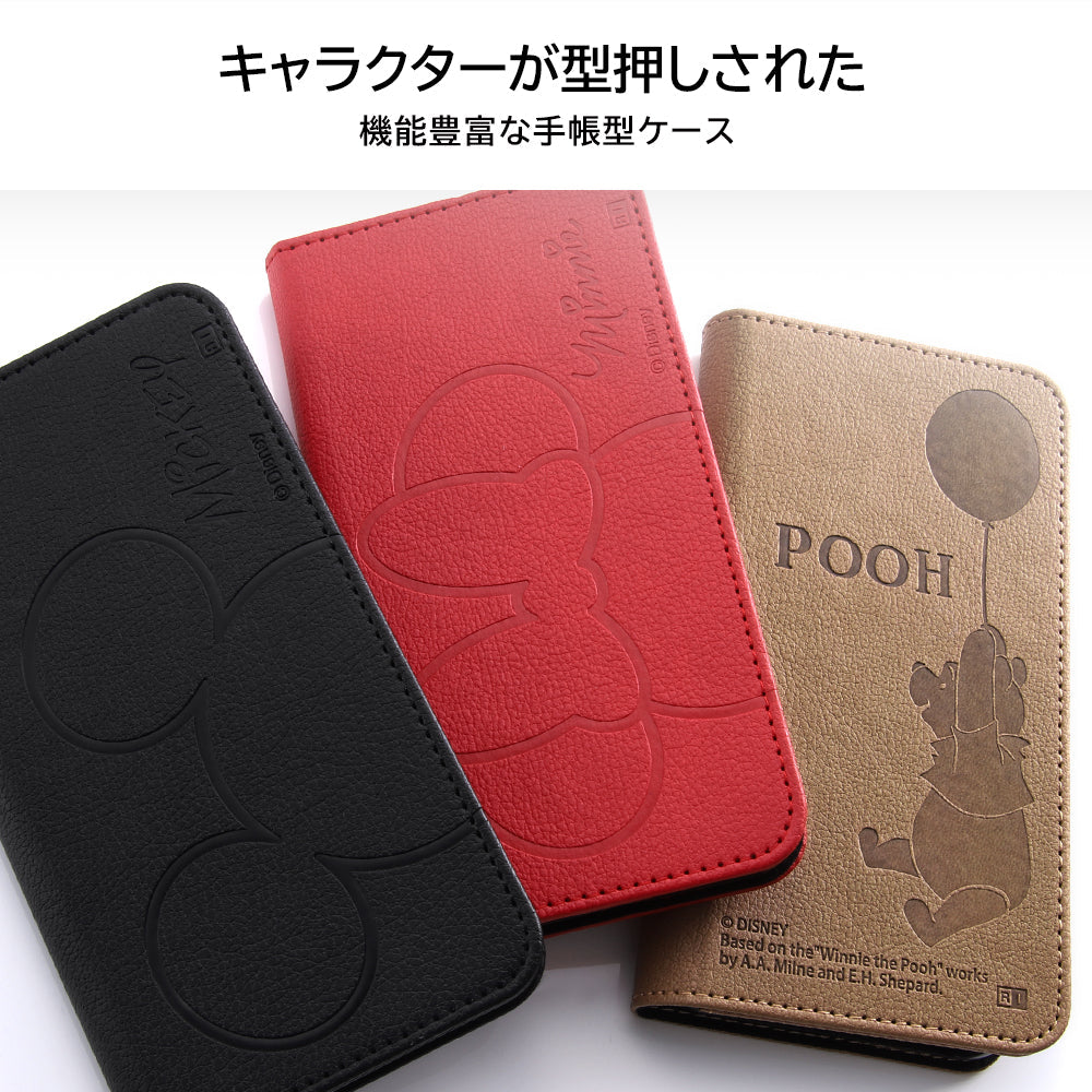『ディズニーキャラクター』/ 手帳型レザーケース シンプル