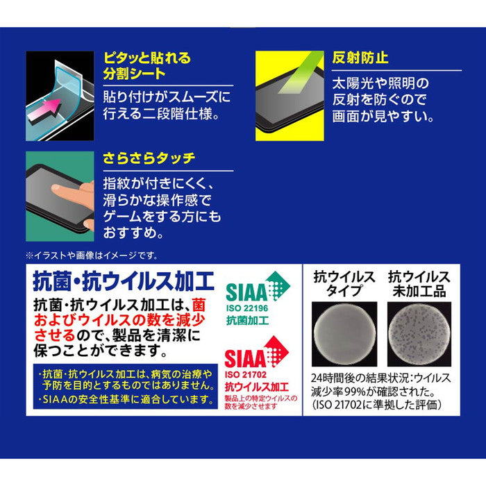 フィルム 指紋防止 反射防止 抗菌・抗ウイルス 指紋認証対応