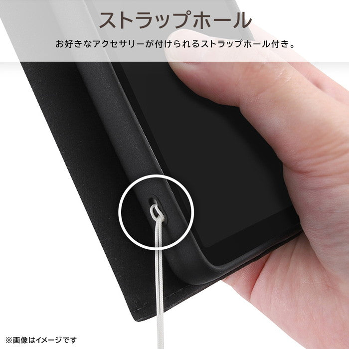 『ディズニーキャラクター』/耐衝撃 手帳型レザーケース シンプル