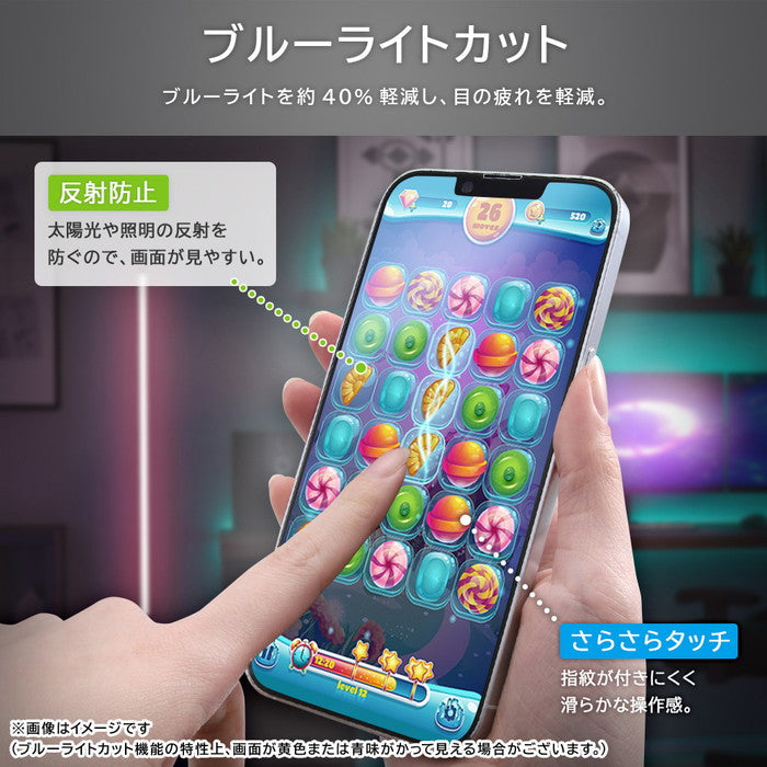 Like standard フィルム 10H ガラスコート 衝撃吸収 ブルーライトカット 反射防止