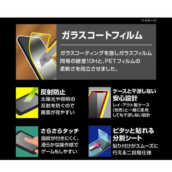 Like standard フィルム 10H ガラスコート 耐衝撃 反射防止