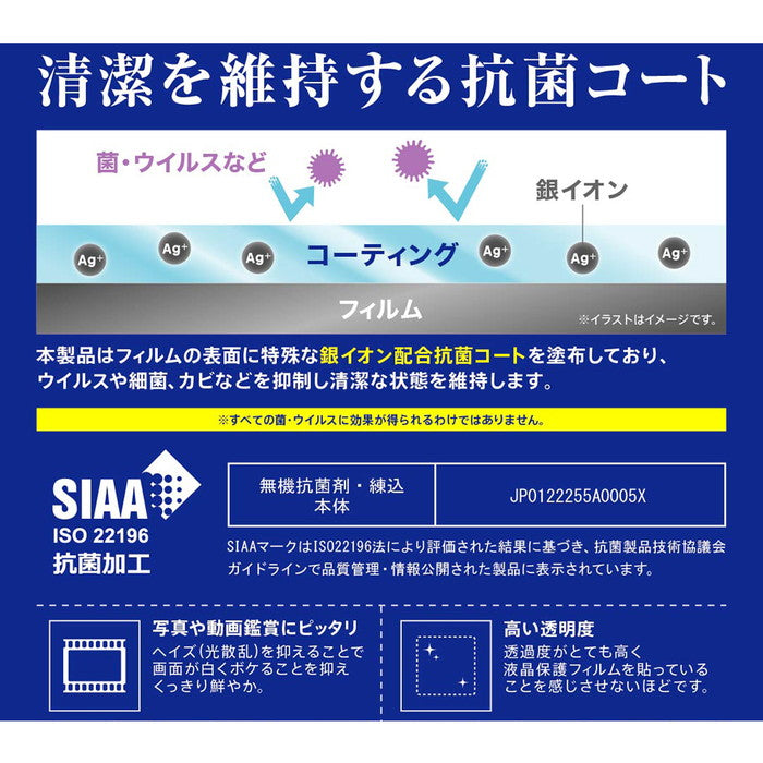フィルム 指紋防止 光沢 抗ウイルス