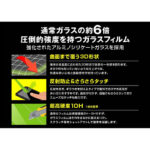 ガラスフィルム 防埃 3D 10H アルミノシリケート 全面保護 反射防止