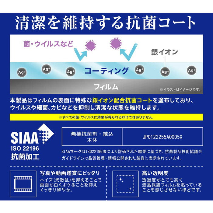 フィルム 指紋防止 光沢 抗ウイルス