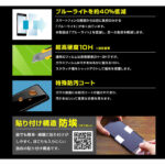 ガラスフィルム 防埃 10H ブルーライトカット ソーダガラス