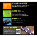 ガラスフィルム 防埃 10H 光沢 ソーダガラス