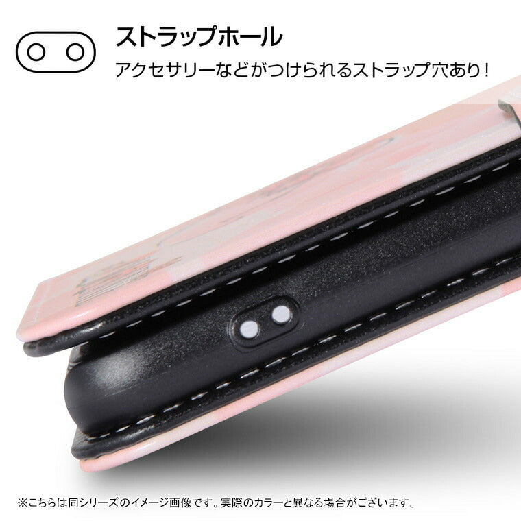 ディズニー キャラクター 手帳型ケース ホットスタンプ ワンポイント
