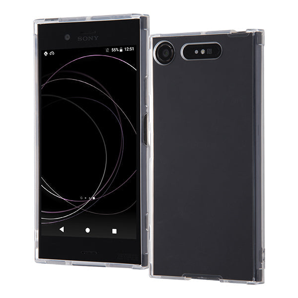 スマホハイブリッドケース 衝撃吸収 6Hコート クリア / クリア