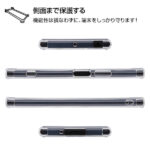 スマホハイブリッドケース 衝撃吸収 6Hコート クリア