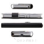 手帳型レザーケース 花柄 ハンドストラップ付