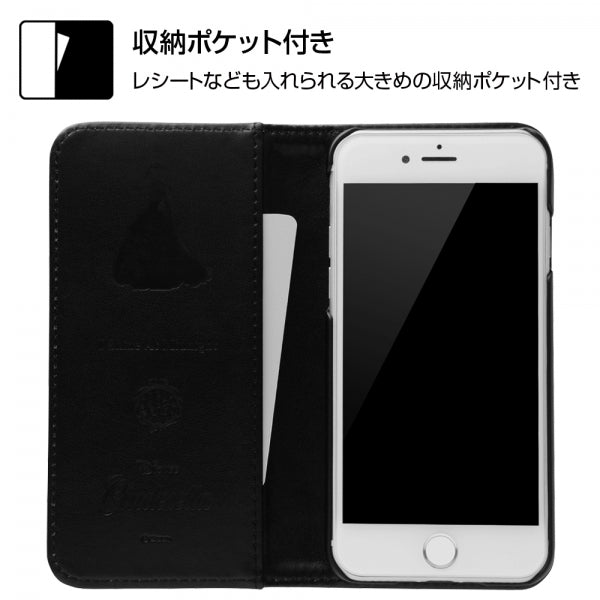 『ディズニーキャラクター』/手帳型ケース ホットスタンプ　キルティング