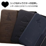 『ディズニーキャラクター』/手帳型ケース ホットスタンプ　キルティング