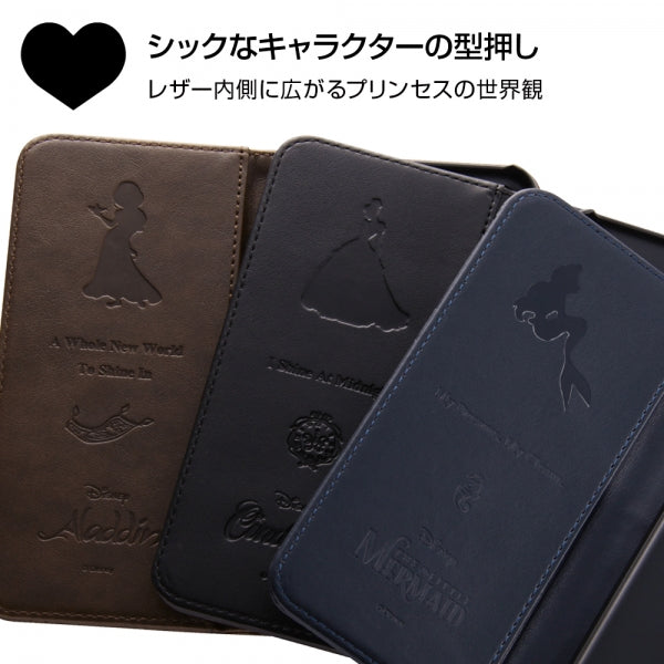 『ディズニーキャラクター』/手帳型ケース ホットスタンプ　キルティング