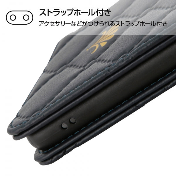 『ディズニーキャラクター』/手帳型ケース ホットスタンプ　キルティング