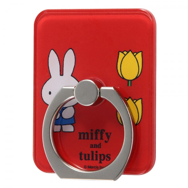 『ミッフィー』/スマートフォン用リング アクリル / tulips_レッド