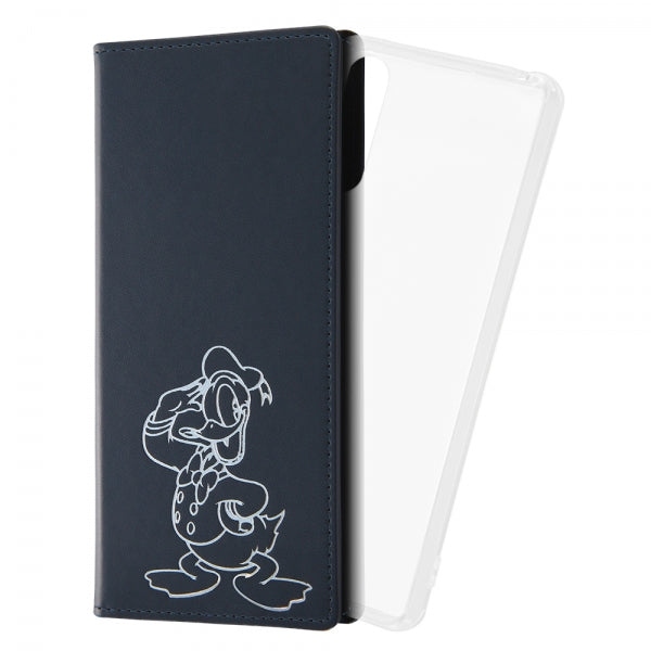 『ディズニーキャラクター』_手帳型 FLEX CASE ホットスタンプ / 『ドナルドダック』