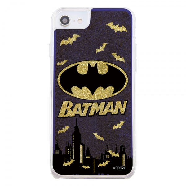 『バットマン』/ラメ グリッターケース / バットマンロゴ