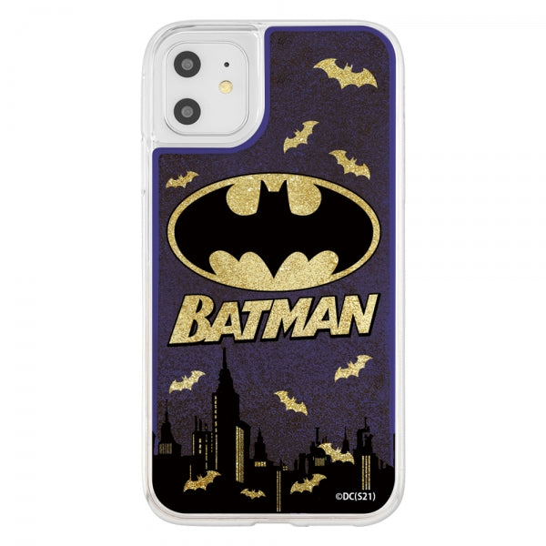 『バットマン』/ラメ グリッターケース / バットマンロゴ