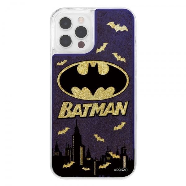 『バットマン』/ラメ グリッターケース / バットマンロゴ